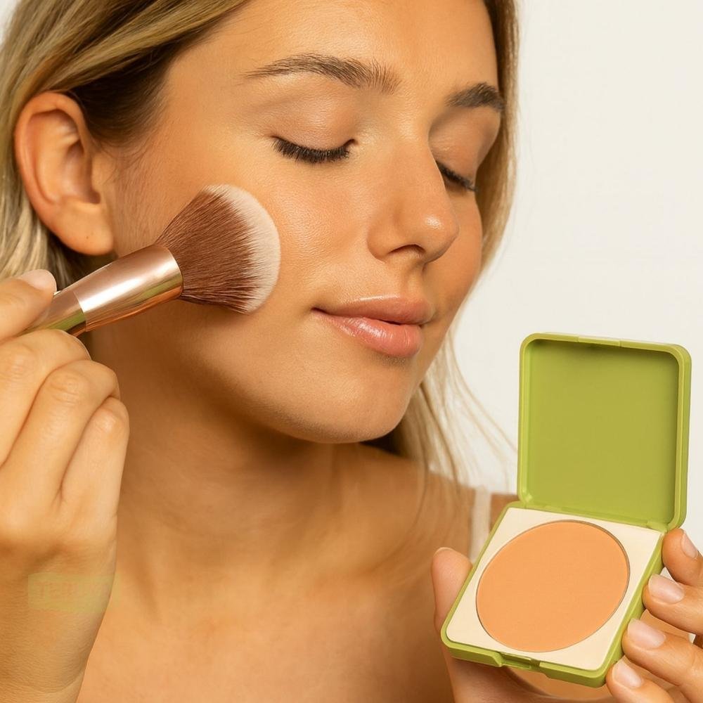 Pó Compacto Ruby Rose Silk Skin Soft Finish Light HB-T1400-5 ÚNICO 4