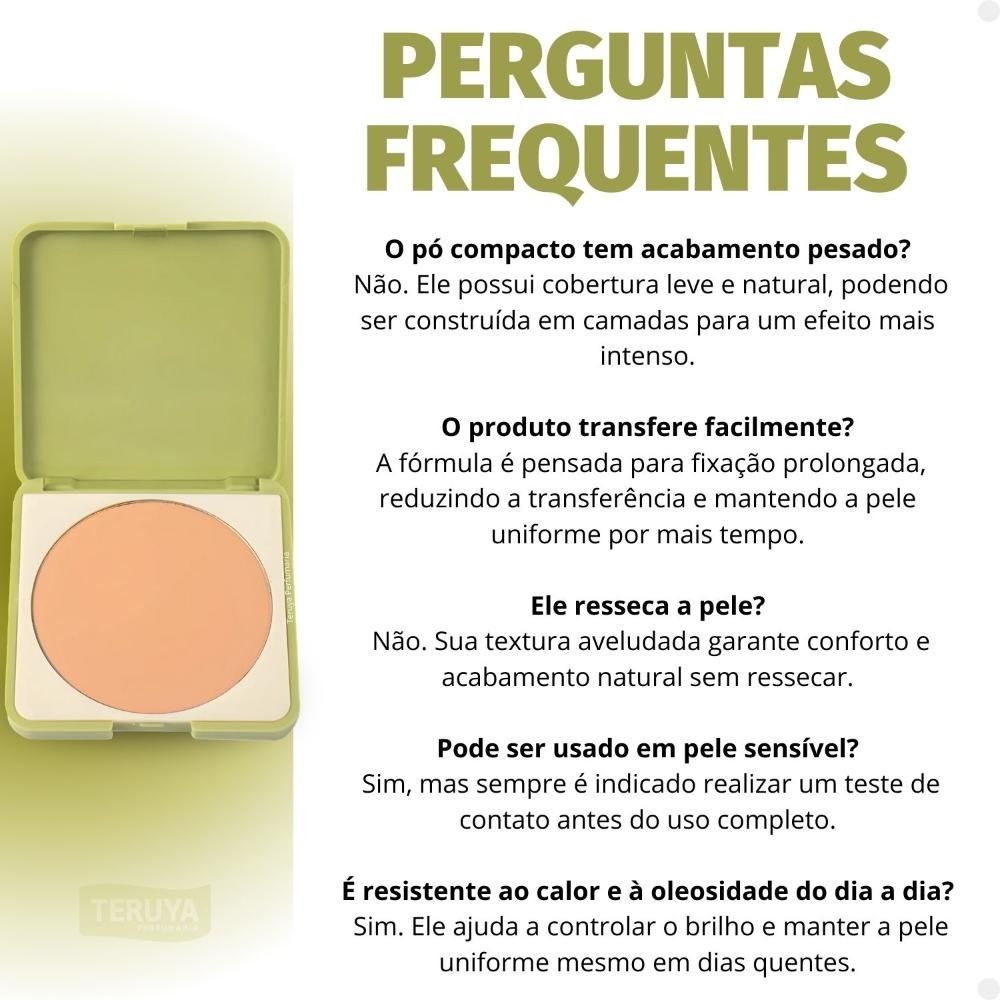 Pó Compacto Ruby Rose Silk Skin Soft Finish Light HB-T1400-5 ÚNICO 6