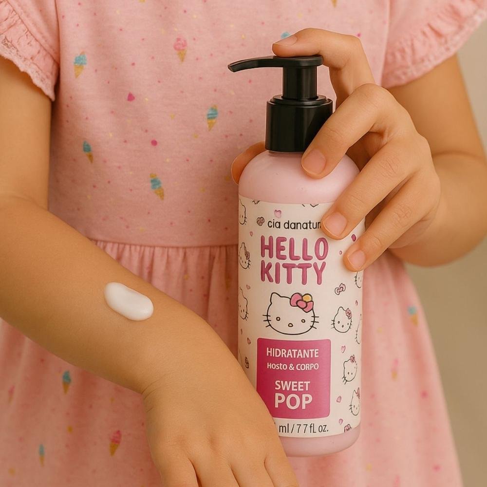 Kit Hello Kitty Sweet Pop: Body Splash e Loção Hidratante ÚNICO 3