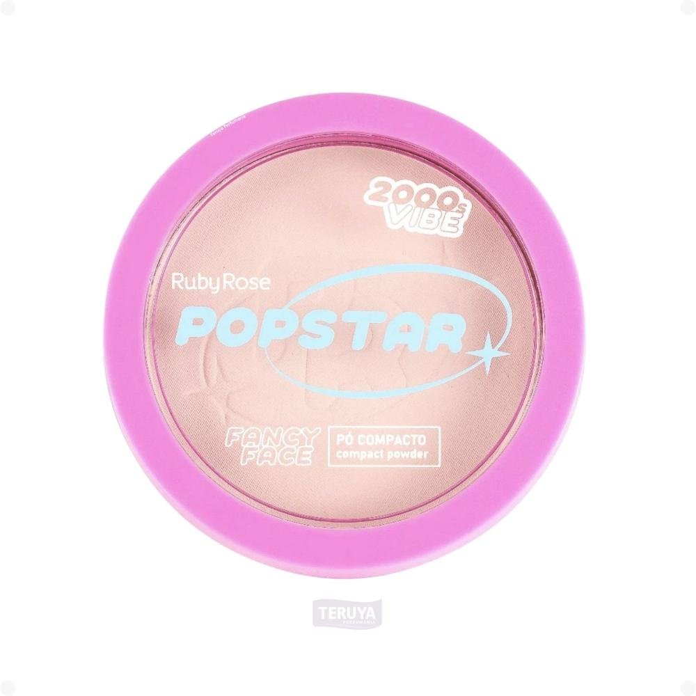 Pó Compacto Ruby Rose Popstar Fancy Face P10 HB-M406-1 ÚNICO 3