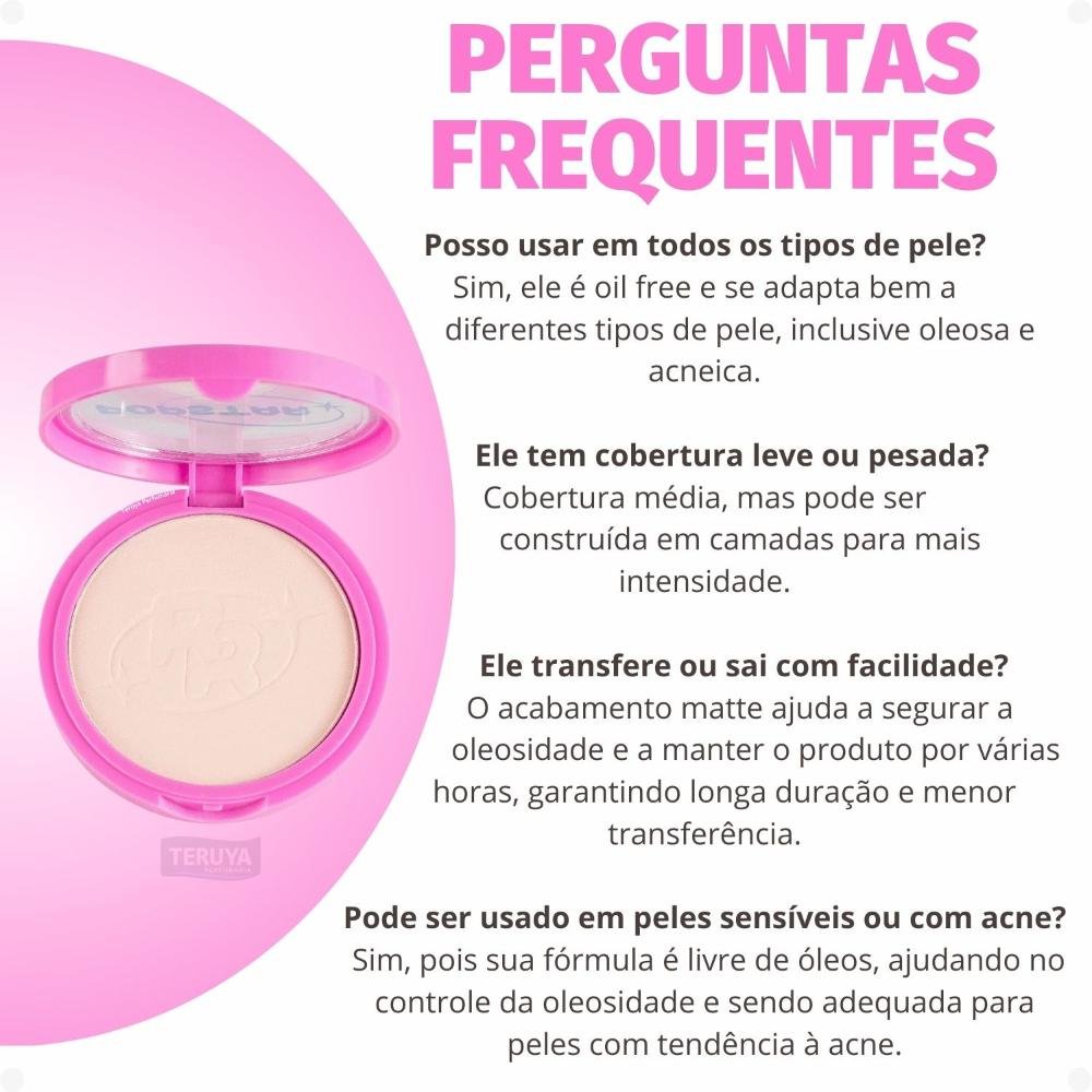 Pó Compacto Ruby Rose Popstar Fancy Face P10 HB-M406-1 ÚNICO 9