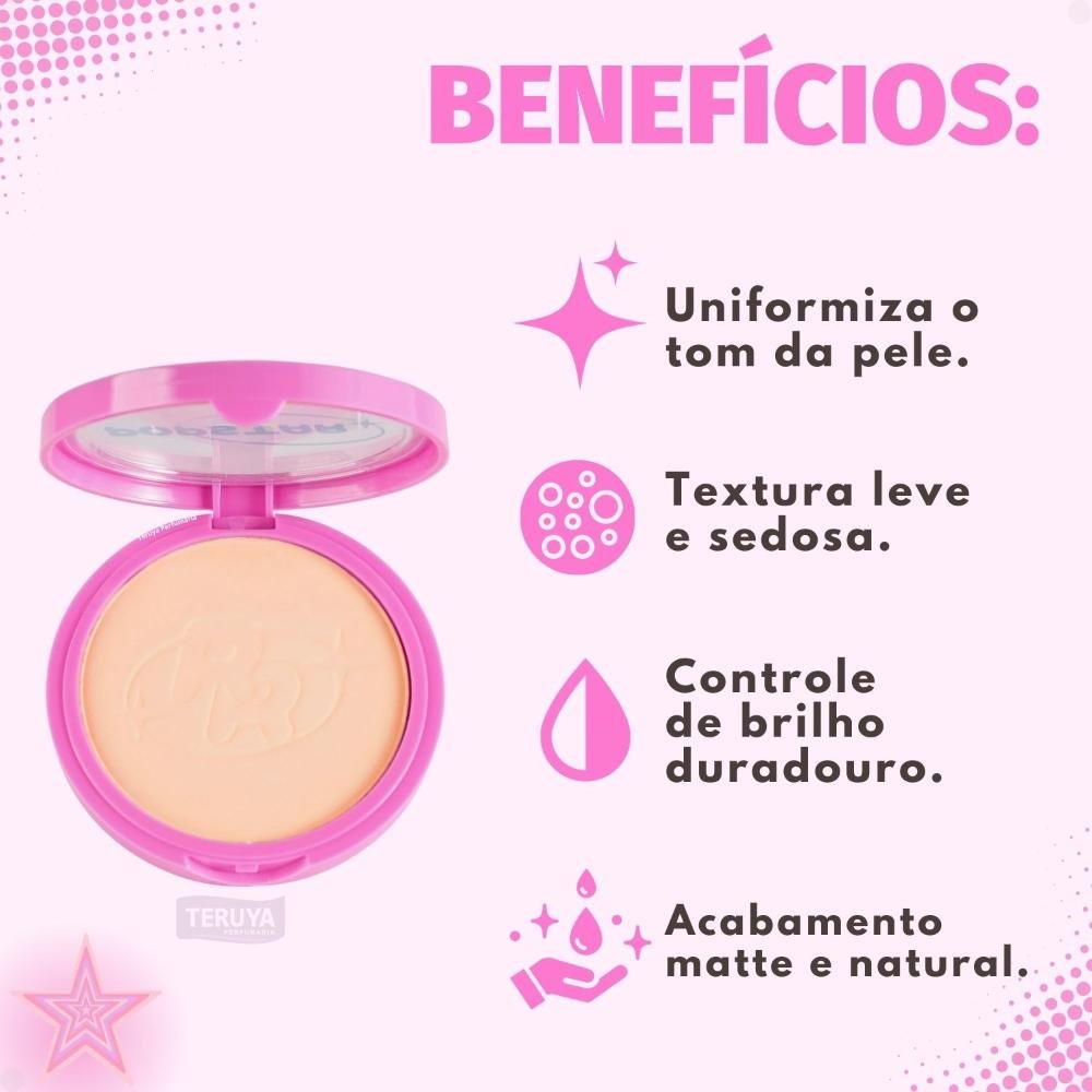 Pó Compacto Ruby Rose Popstar Fancy Face P20 HB-M406-2 ÚNICO 2