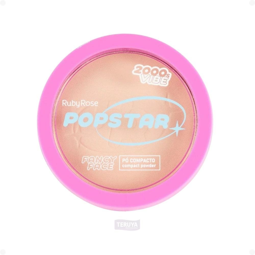 Pó Compacto Ruby Rose Popstar Fancy Face P20 HB-M406-2 ÚNICO 3