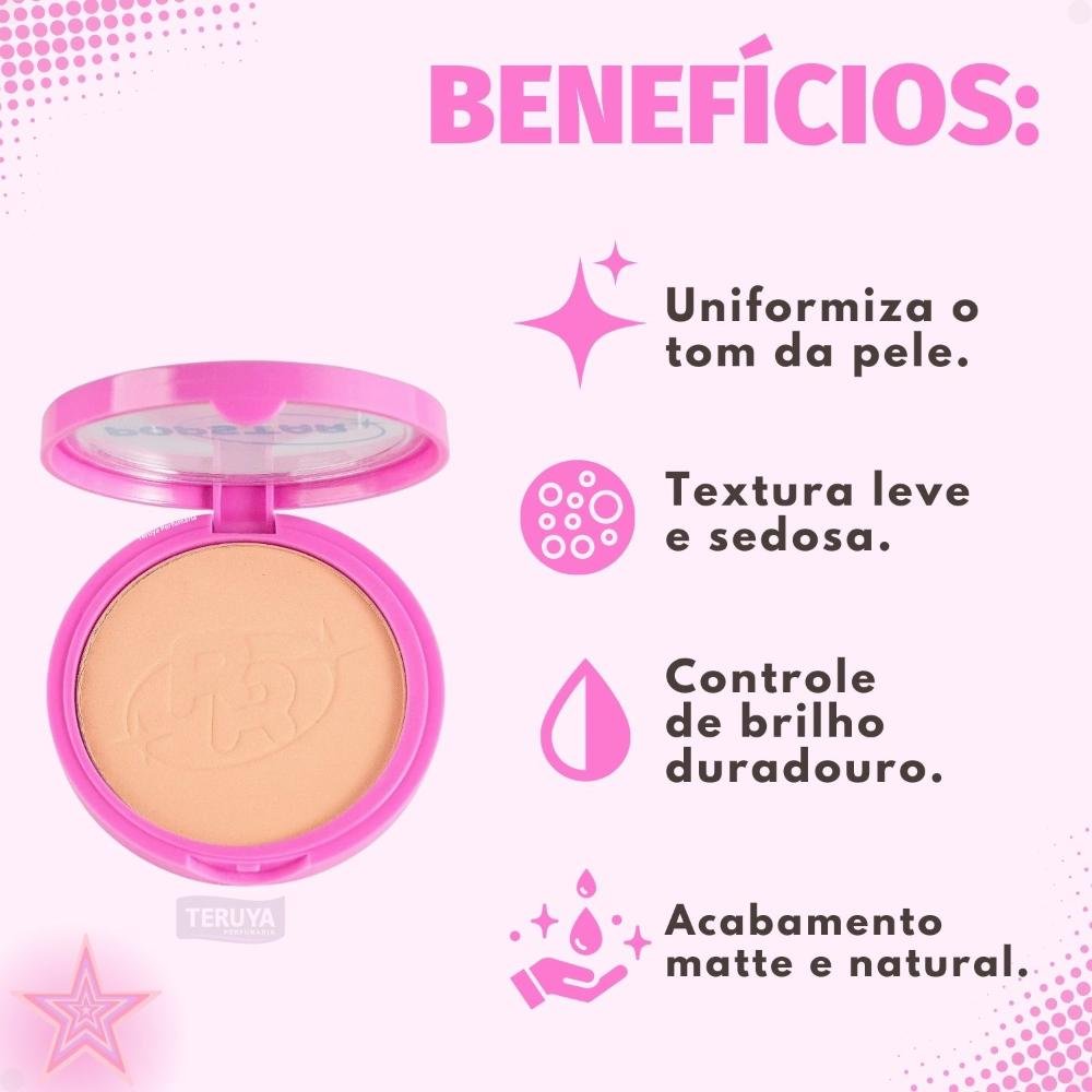 Pó Compacto Ruby Rose Popstar Fancy Face P30 HB-M406-3 ÚNICO 2