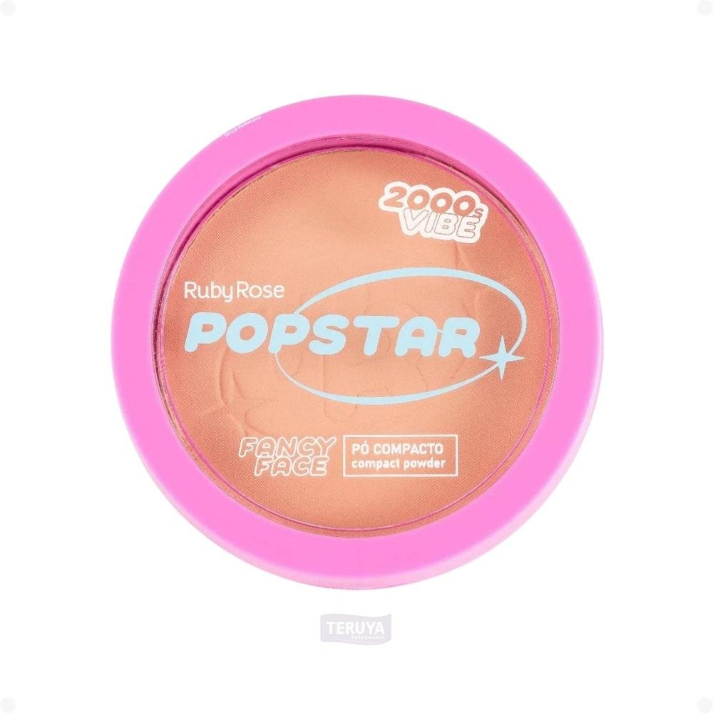 Pó Compacto Ruby Rose Popstar Fancy Face P30 HB-M406-3 ÚNICO 3