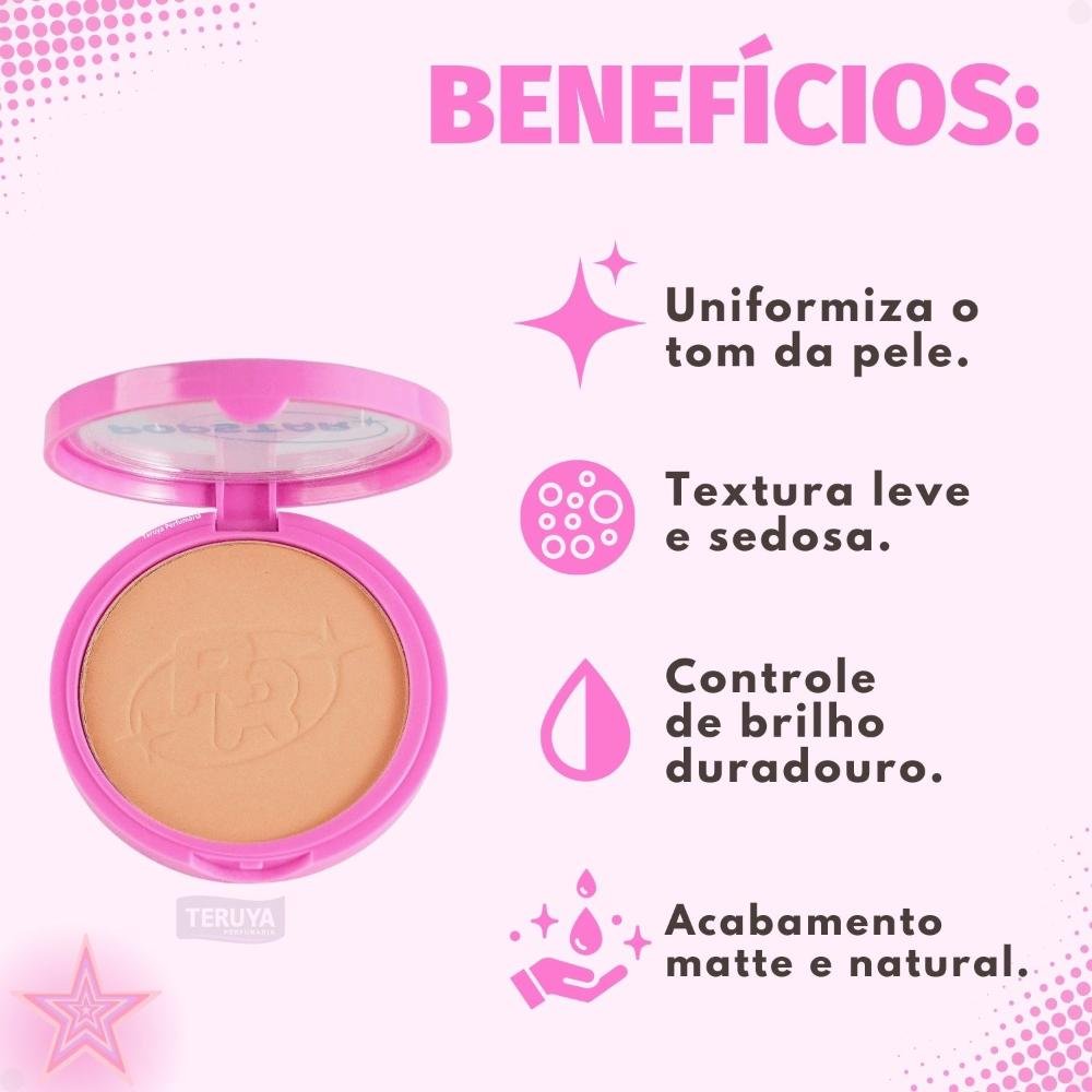 Pó Compacto Ruby Rose Popstar Fancy Face P40 HB-M406-4 ÚNICO 2