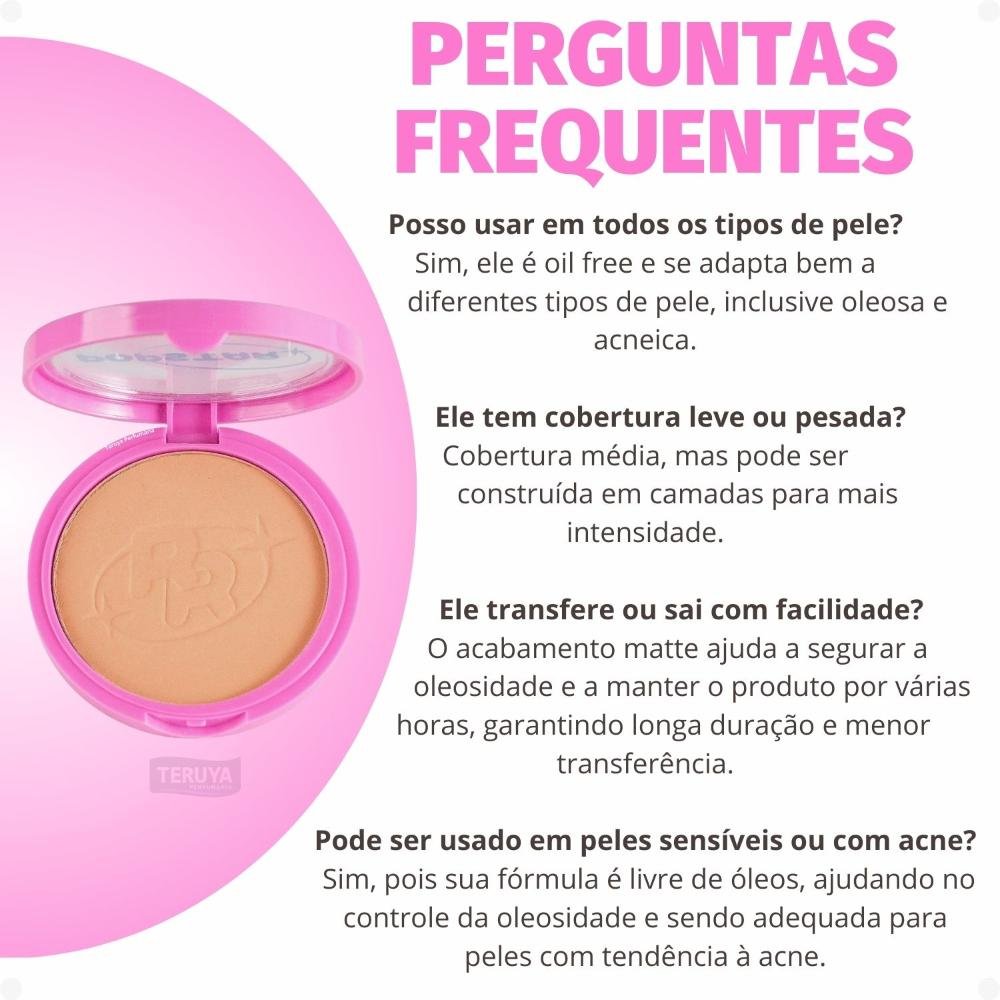 Pó Compacto Ruby Rose Popstar Fancy Face P40 HB-M406-4 ÚNICO 9