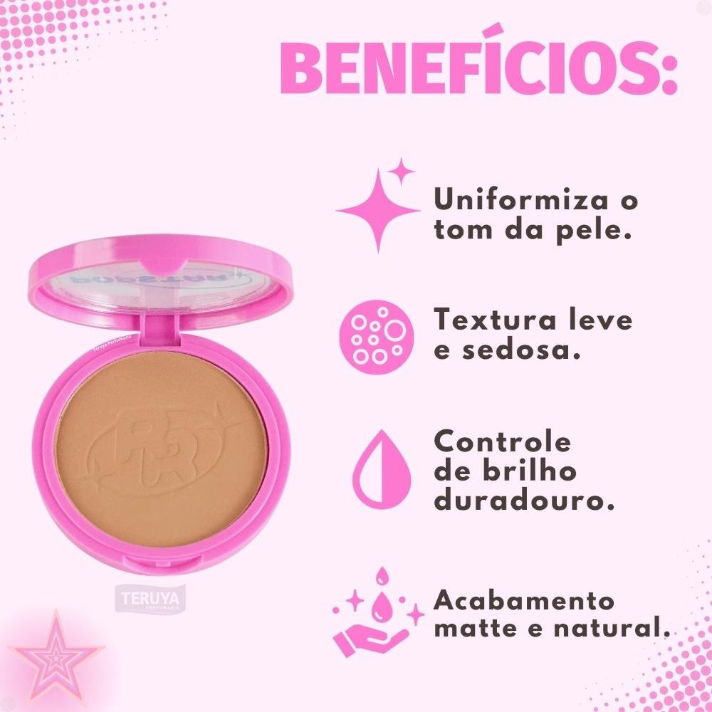 Pó Compacto Ruby Rose Popstar Fancy Face P50 HB-M406-5 ÚNICO 2