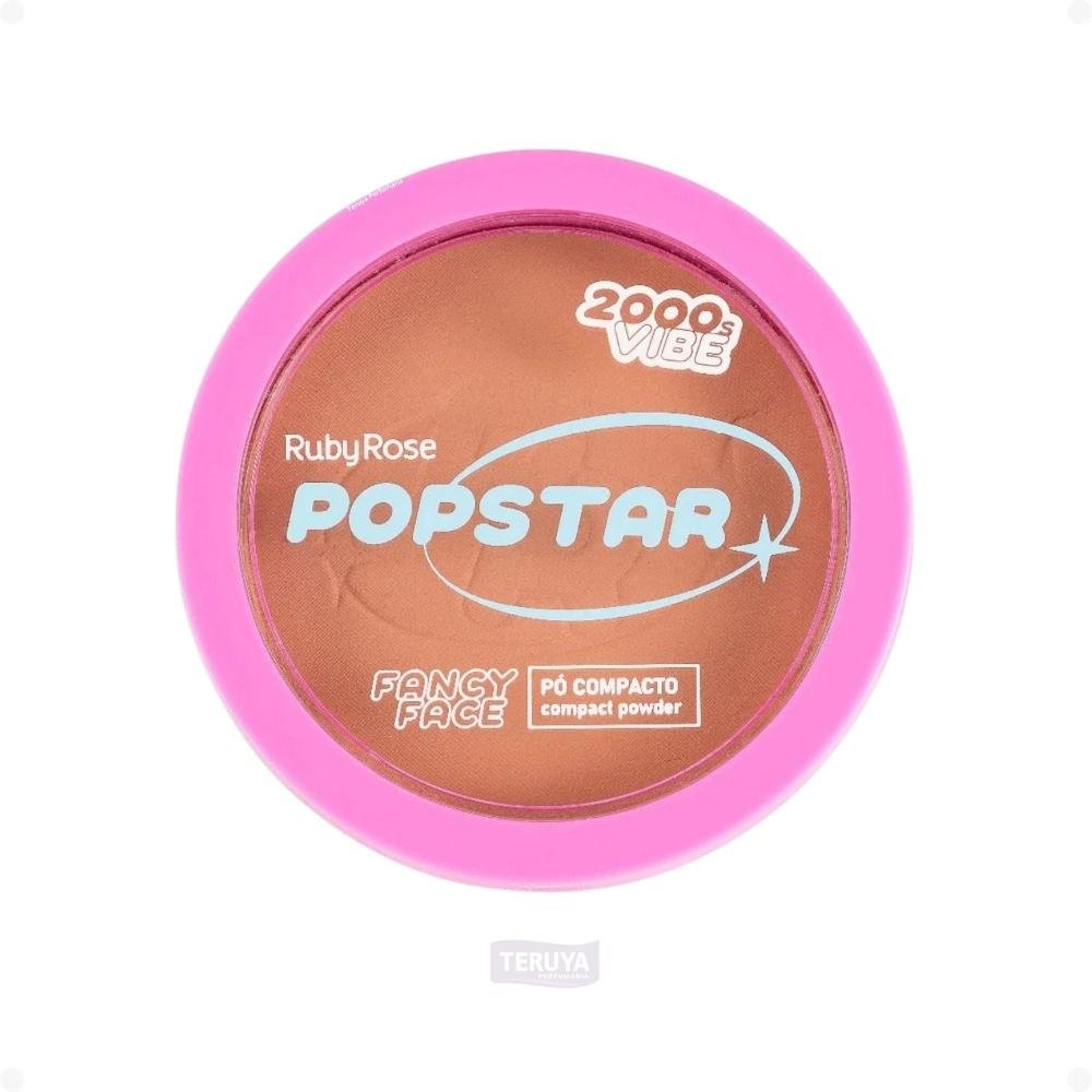 Pó Compacto Ruby Rose Popstar Fancy Face P50 HB-M406-5 ÚNICO 3