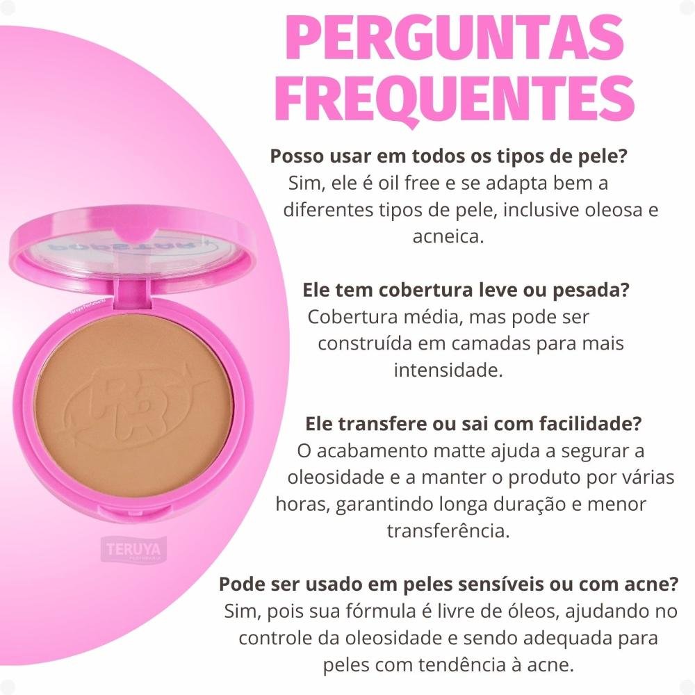 Pó Compacto Ruby Rose Popstar Fancy Face P50 HB-M406-5 ÚNICO 9