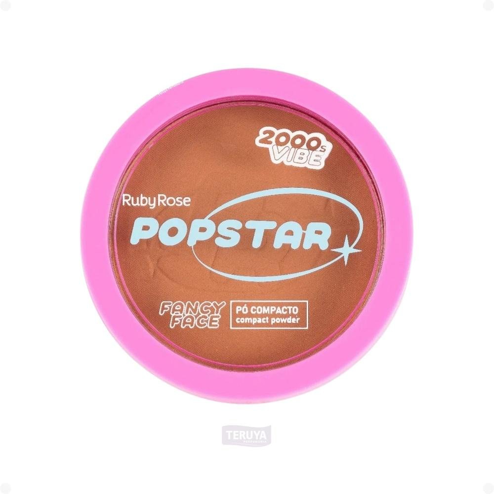 Pó Compacto Ruby Rose Popstar Fancy Face P60 HB-M406-6 ÚNICO 3
