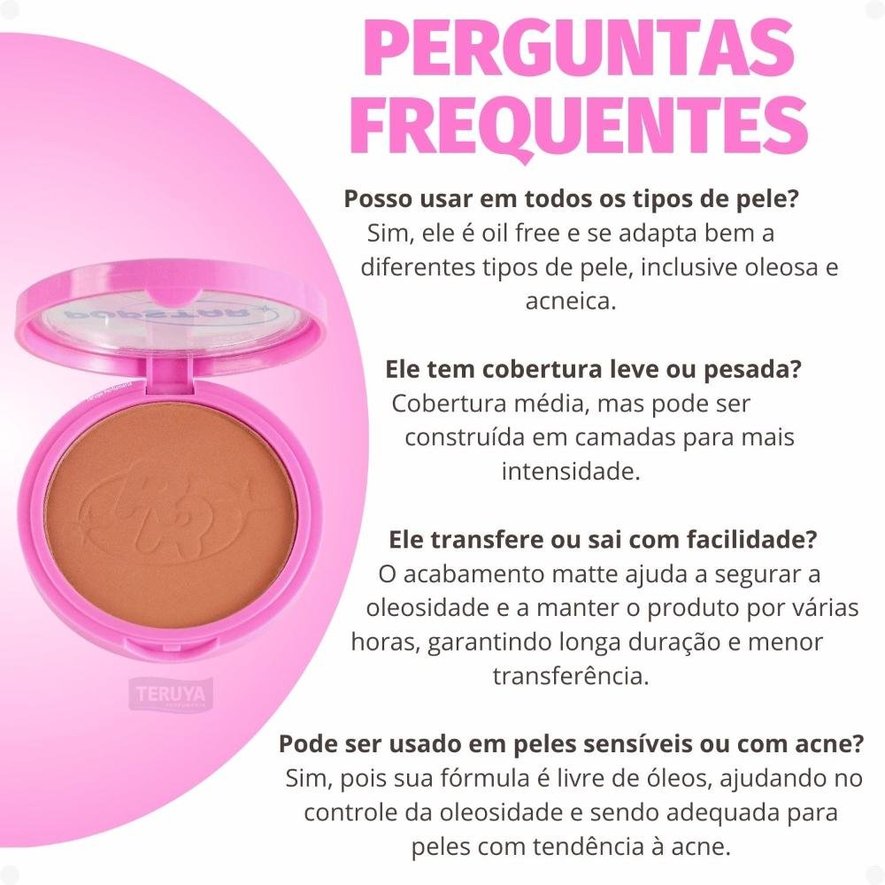 Pó Compacto Ruby Rose Popstar Fancy Face P60 HB-M406-6 ÚNICO 9