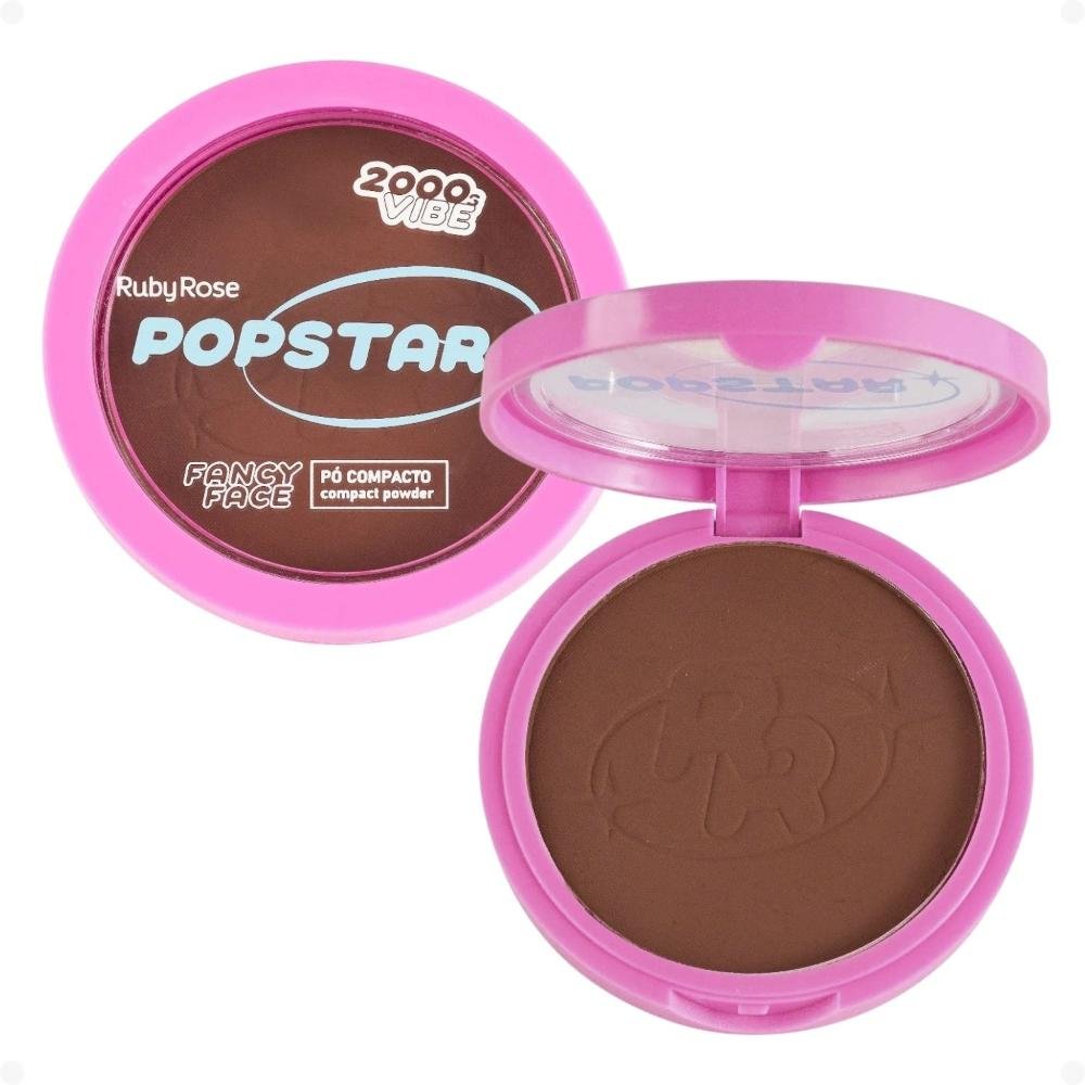 Pó Compacto Ruby Rose Popstar Fancy Face P80 HB-M406-8