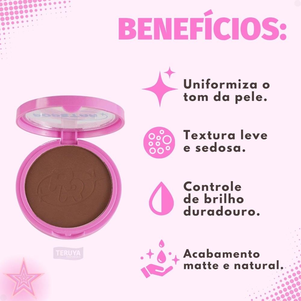 Pó Compacto Ruby Rose Popstar Fancy Face P80 HB-M406-8 ÚNICO 2