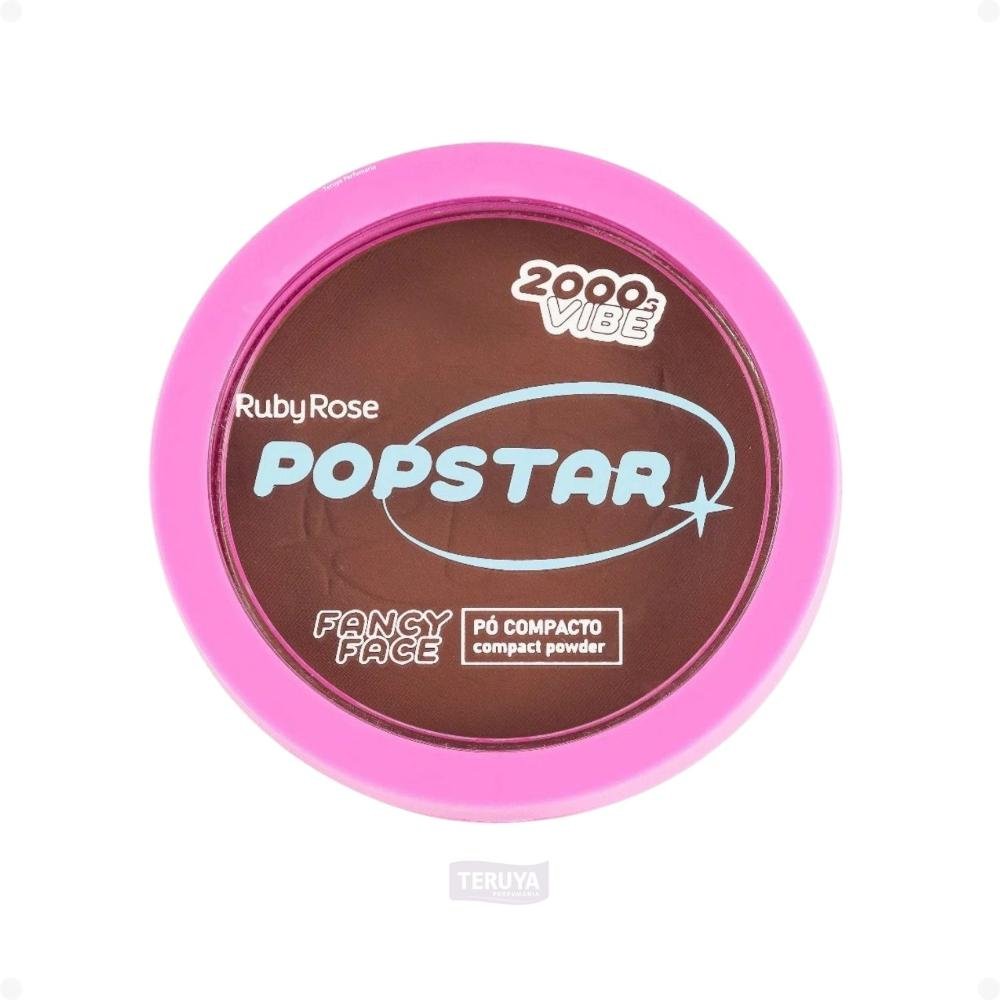 Pó Compacto Ruby Rose Popstar Fancy Face P80 HB-M406-8 ÚNICO 3
