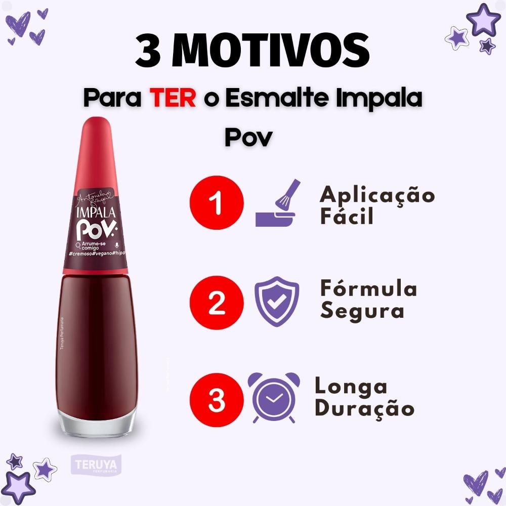 Esmalte Cremoso Impala Pov Arrume-se Comigo ÚNICO 4