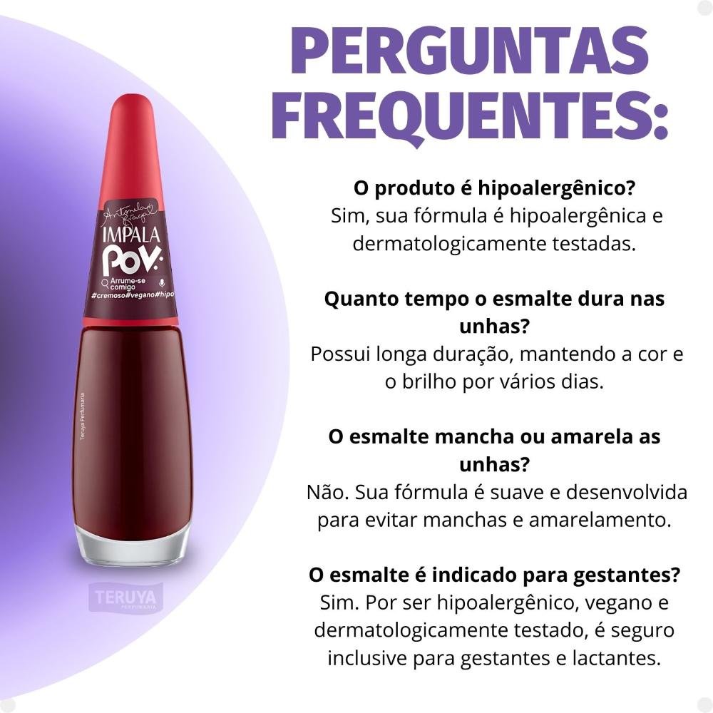 Esmalte Cremoso Impala Pov Arrume-se Comigo ÚNICO 7