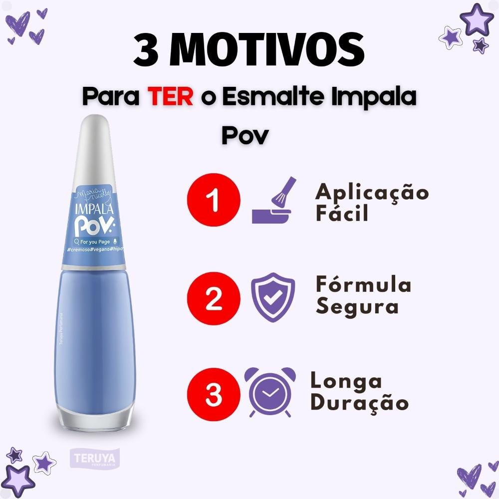 Esmalte Cremoso Impala Pov For You Page ÚNICO 4