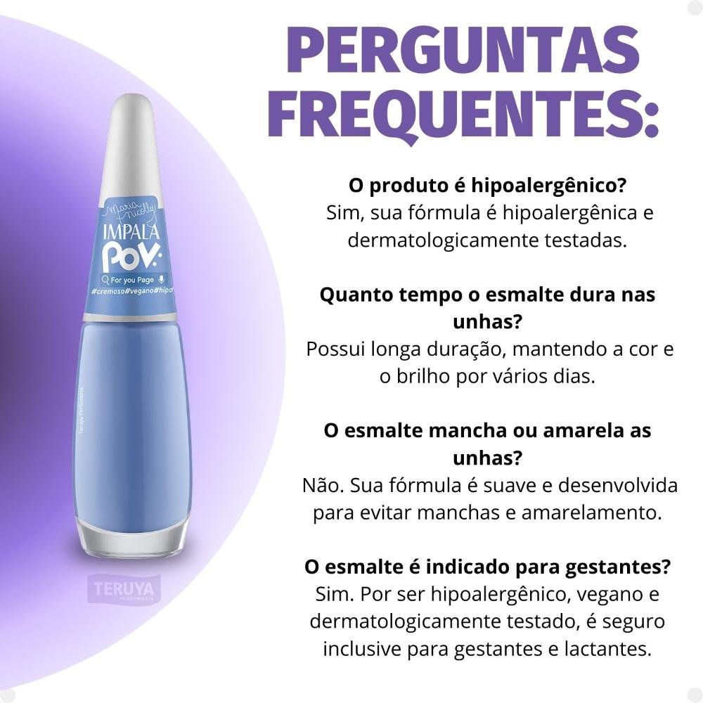 Esmalte Cremoso Impala Pov For You Page ÚNICO 7