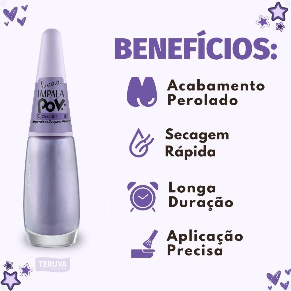 Esmalte Perolado Impala Pov Clean Girl ÚNICO 2