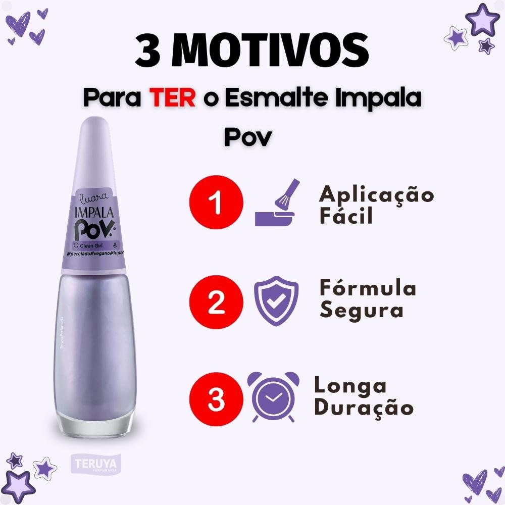 Esmalte Perolado Impala Pov Clean Girl ÚNICO 4