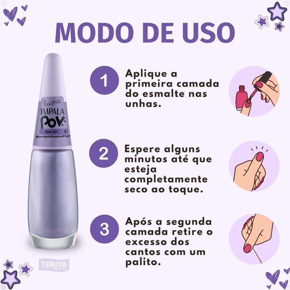 Esmalte Perolado Impala Pov Clean Girl ÚNICO 6