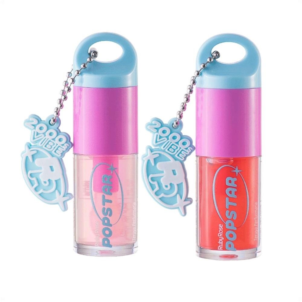Kit Ruby Rose Popstar Gimme Bling 2 Lip Oil: Plush e Liquor