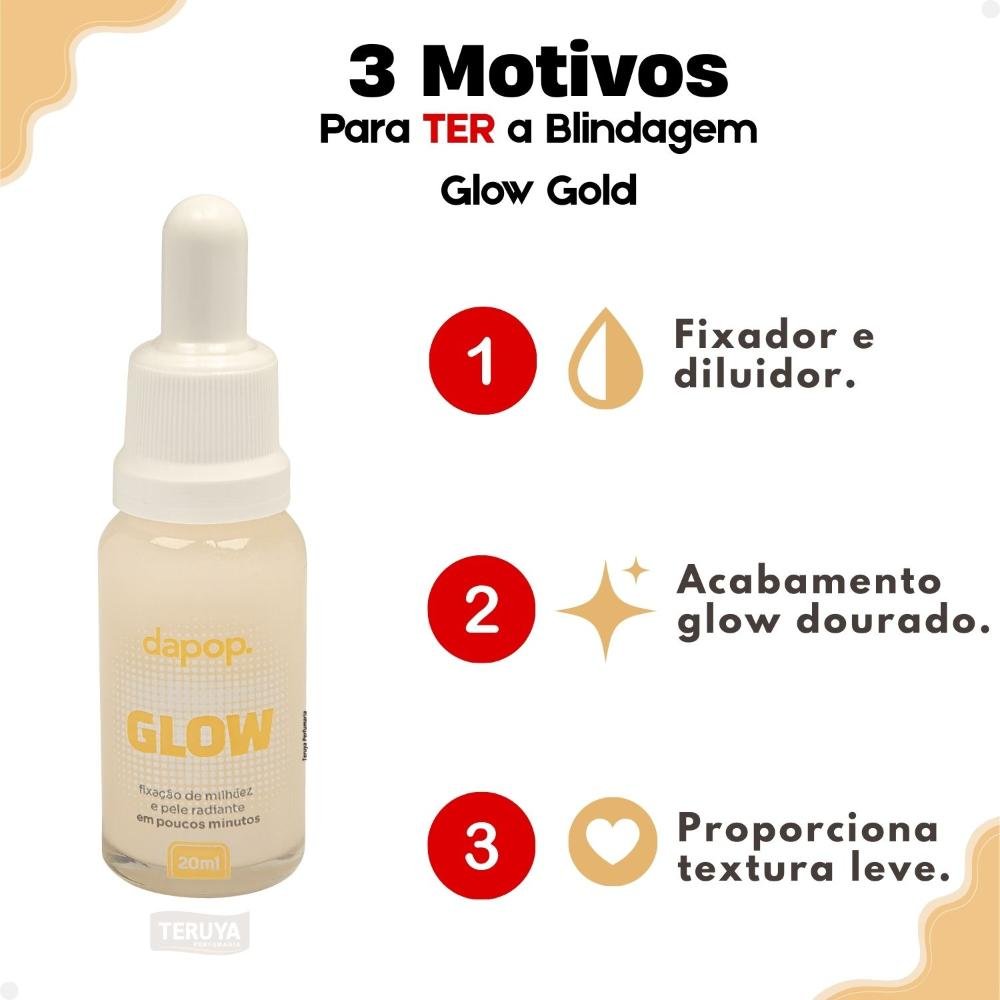 Blindagem Glow Dapop Gold 20ml 20ml 5