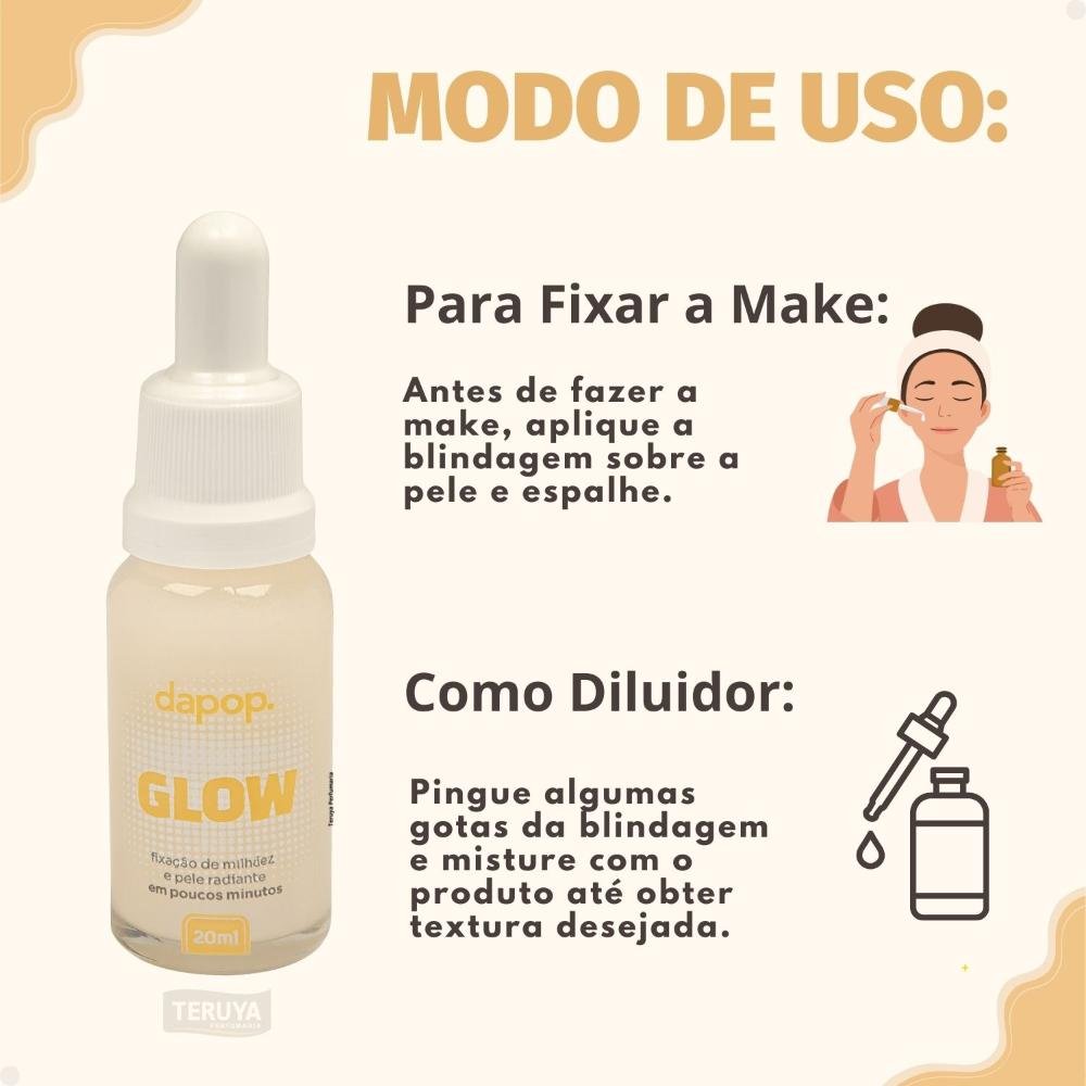 Blindagem Glow Dapop Gold 20ml 20ml 6