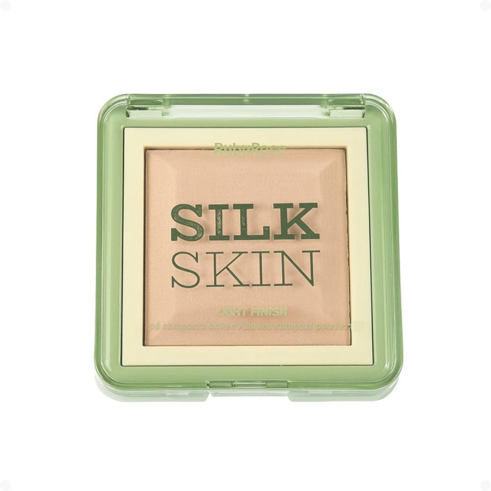 Pó Compacto Ruby Rose Silk Skin Light Finish PC10 HB-M403-1