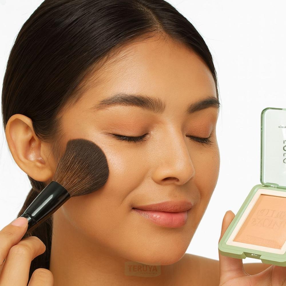 Pó Compacto Ruby Rose Silk Skin Light Finish PC20 HB-M403-2 ÚNICO 5