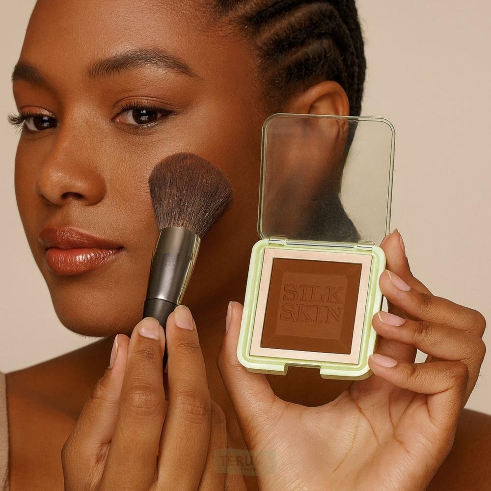 Pó Compacto Ruby Rose Silk Skin Light Finish PC100 HB-M403-10 ÚNICO 5