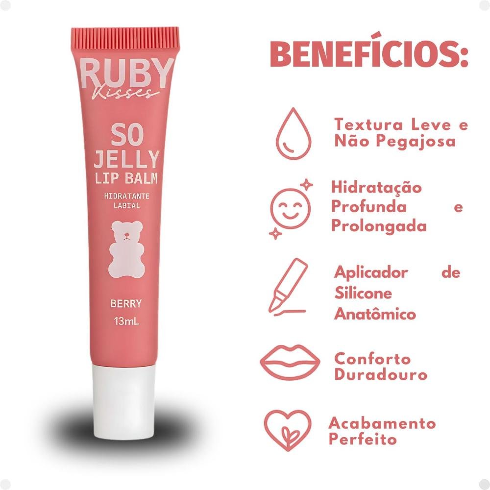 Lip Balm Ruby Kisses So Jelly Berry 13ml 13ml 2