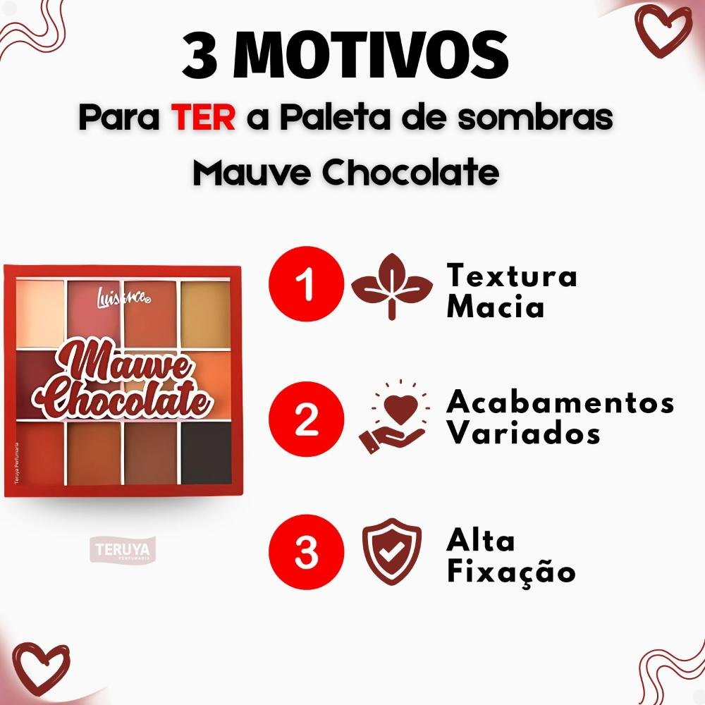 Paleta de Sombras Luisance Mauve Chocolate L3223 ÚNICO 4