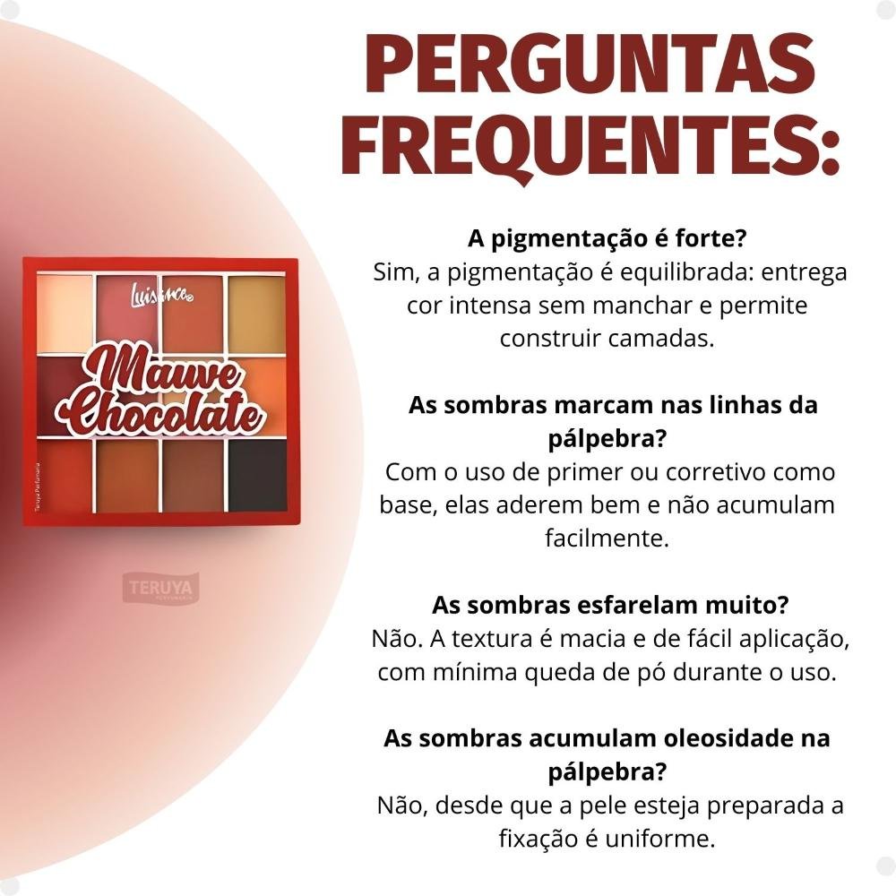 Paleta de Sombras Luisance Mauve Chocolate L3223 ÚNICO 7