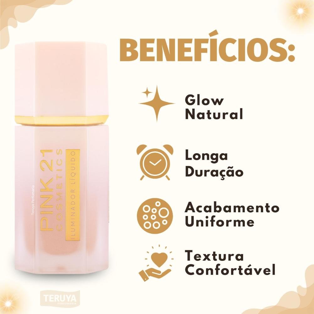 Iluminador Líquido Pink 21 Cor 02 CS3943 ÚNICO 2
