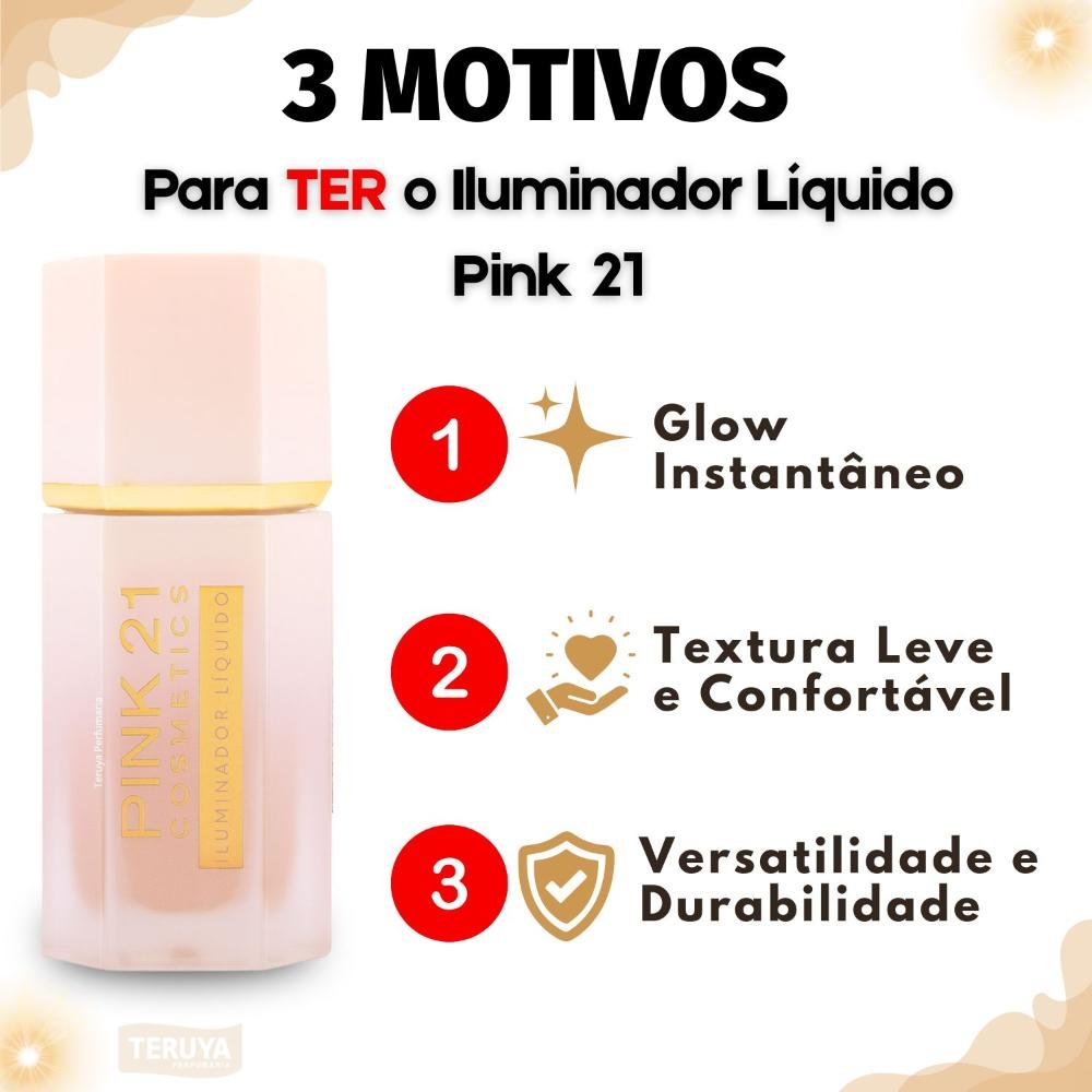 Iluminador Líquido Pink 21 Cor 02 CS3943 ÚNICO 4