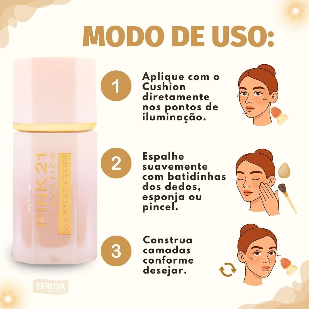 Iluminador Líquido Pink 21 Cor 02 CS3943 ÚNICO 6