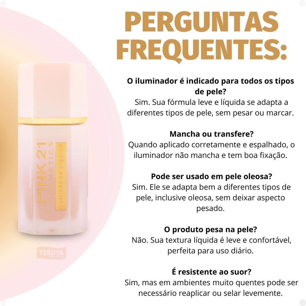 Iluminador Líquido Pink 21 Cor 02 CS3943 ÚNICO 7