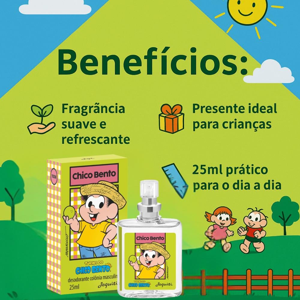 Desodorante Colônia Jequiti Teen Chico Bento 25ml 25ml 2