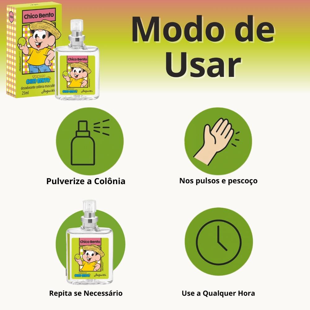 Desodorante Colônia Jequiti Teen Chico Bento 25ml 25ml 5