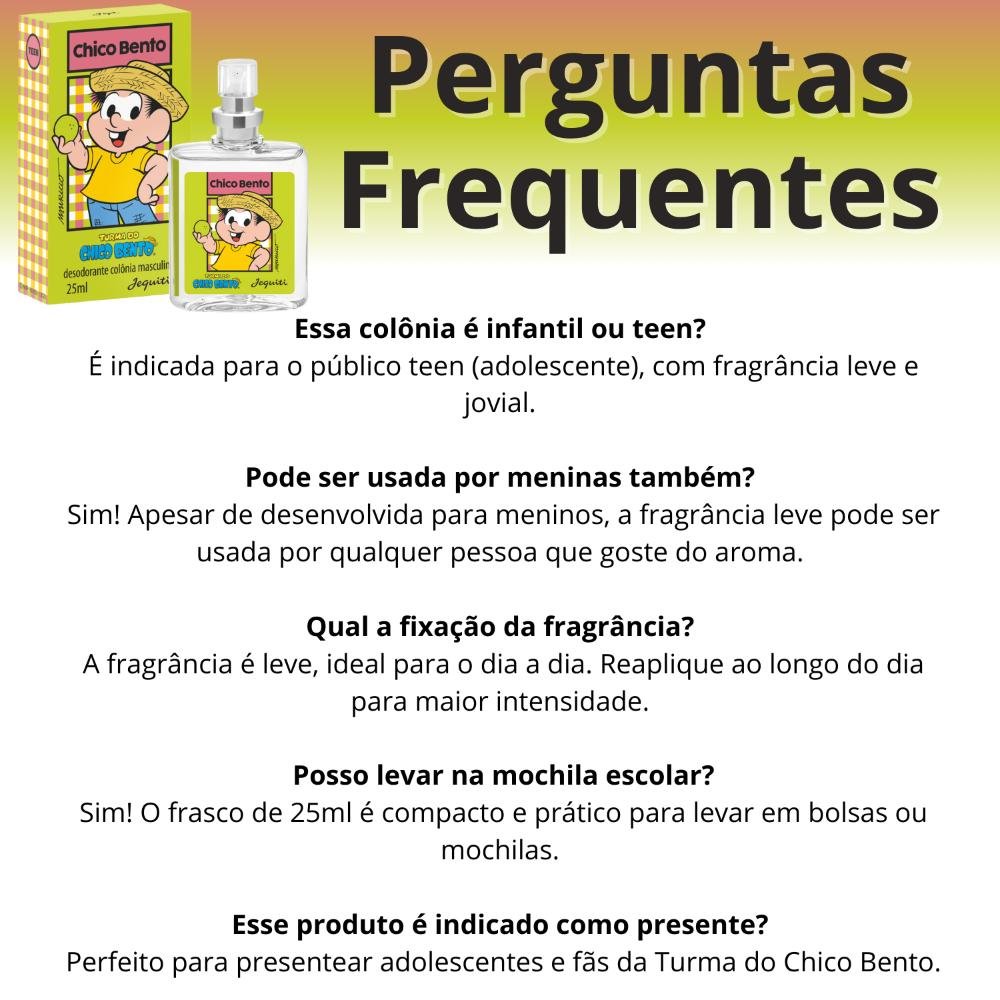 Desodorante Colônia Jequiti Teen Chico Bento 25ml 25ml 6