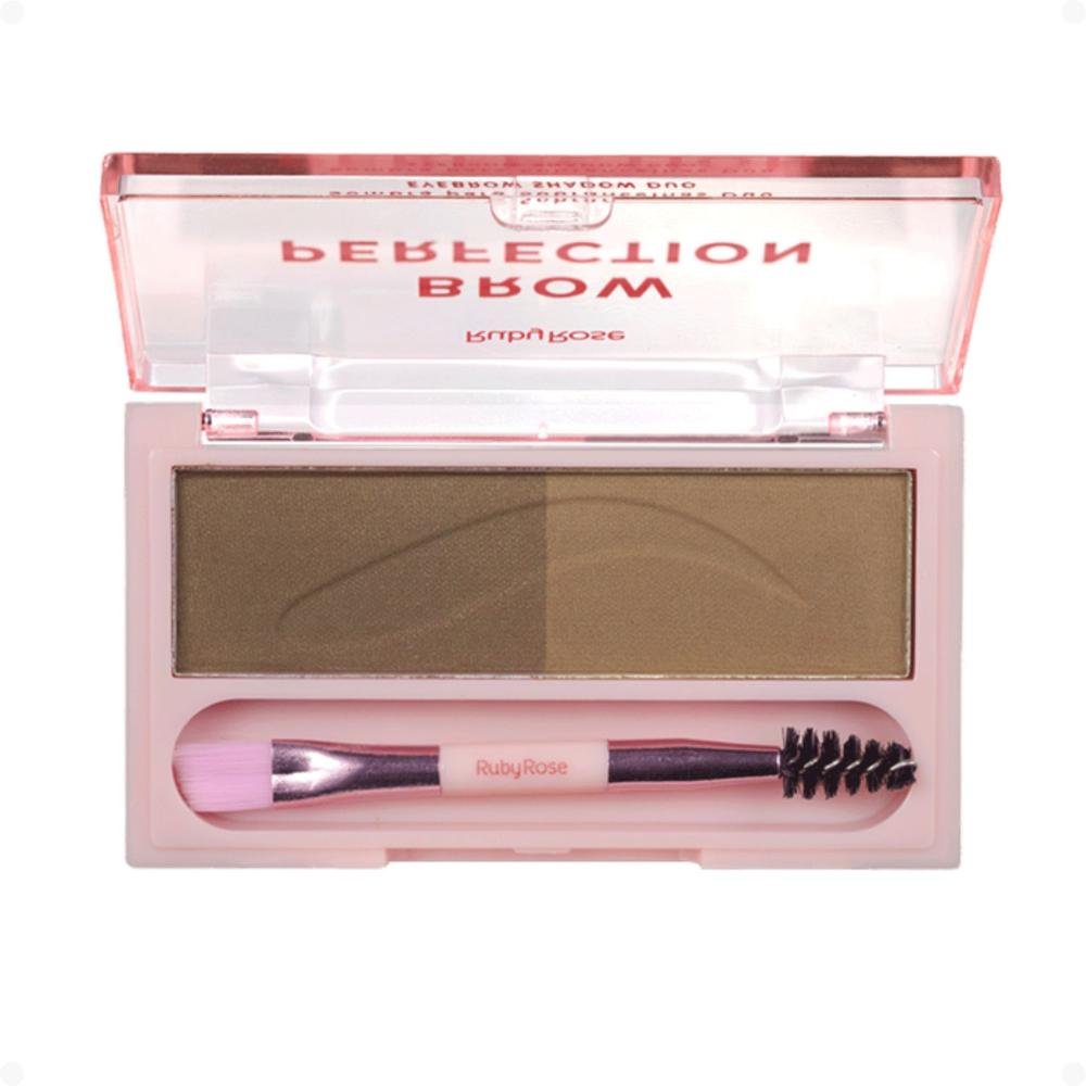 Sombra para Sobrancelhas Duo Ruby Rose Brow Perfection Duo 01 HB-E2501-1 ÚNICO 4