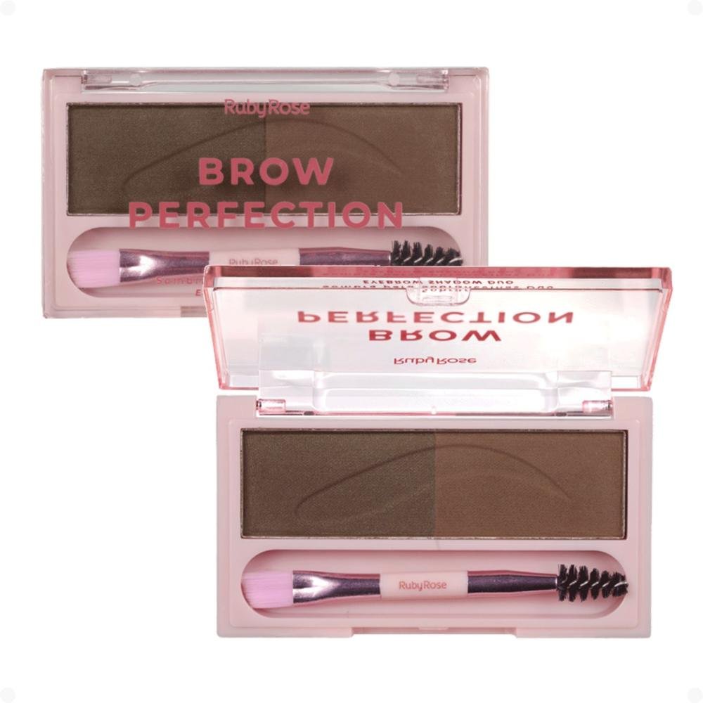 Sombra para Sobrancelhas Duo Ruby Rose Brow Perfection Duo 04 HB-E2501-4