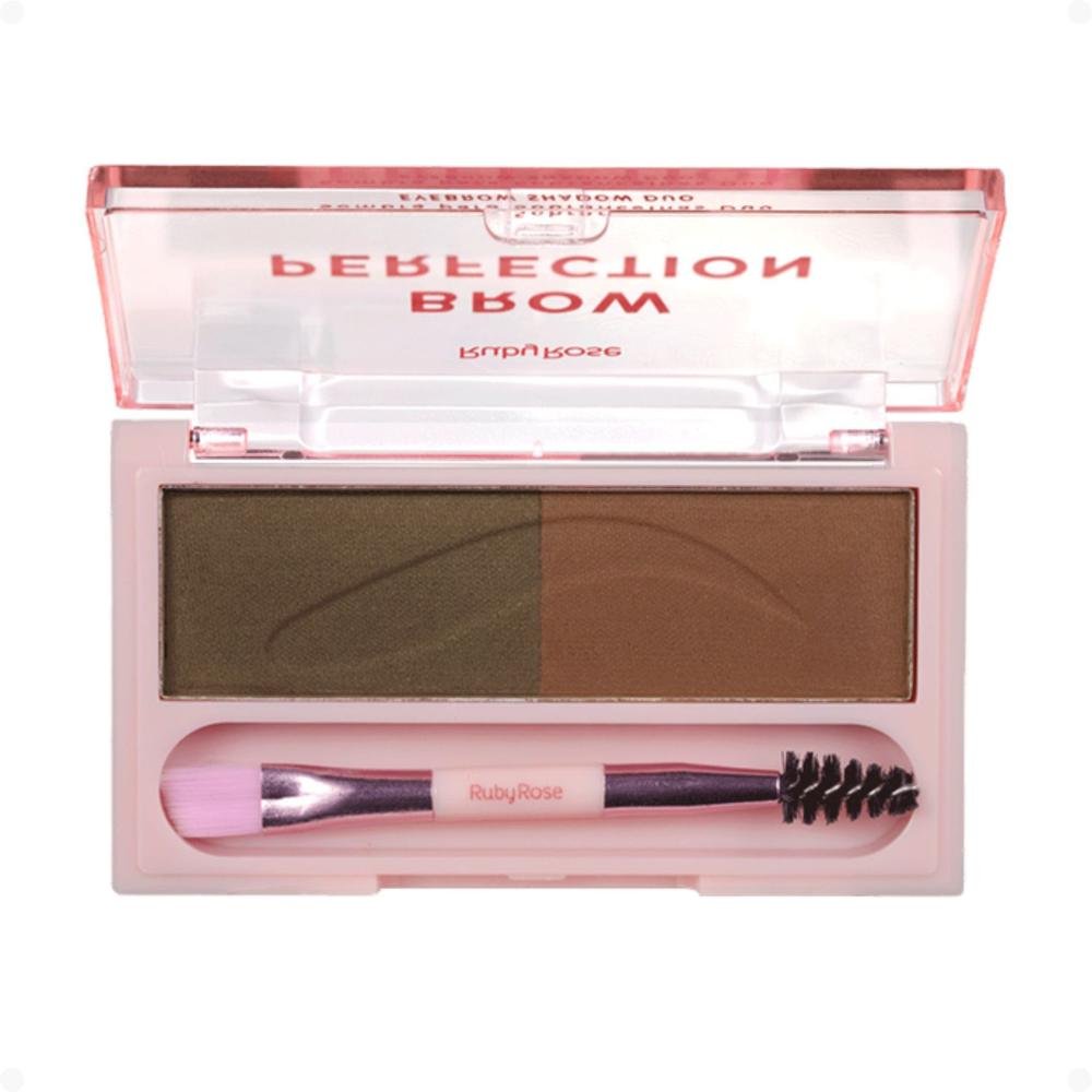 Sombra para Sobrancelhas Duo Ruby Rose Brow Perfection Duo 03 HB-E2501-3 ÚNICO 4