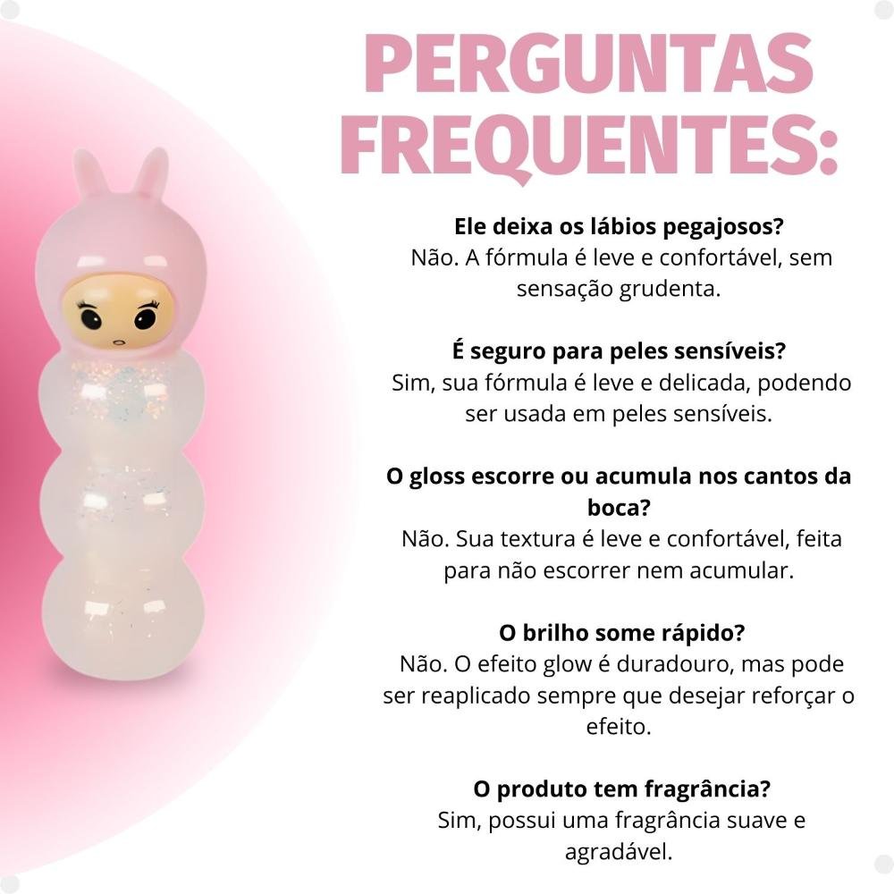 Lip Oil Jasmyne Bonequinha Glow Cor 01 JSJ17012 Cor 01 7