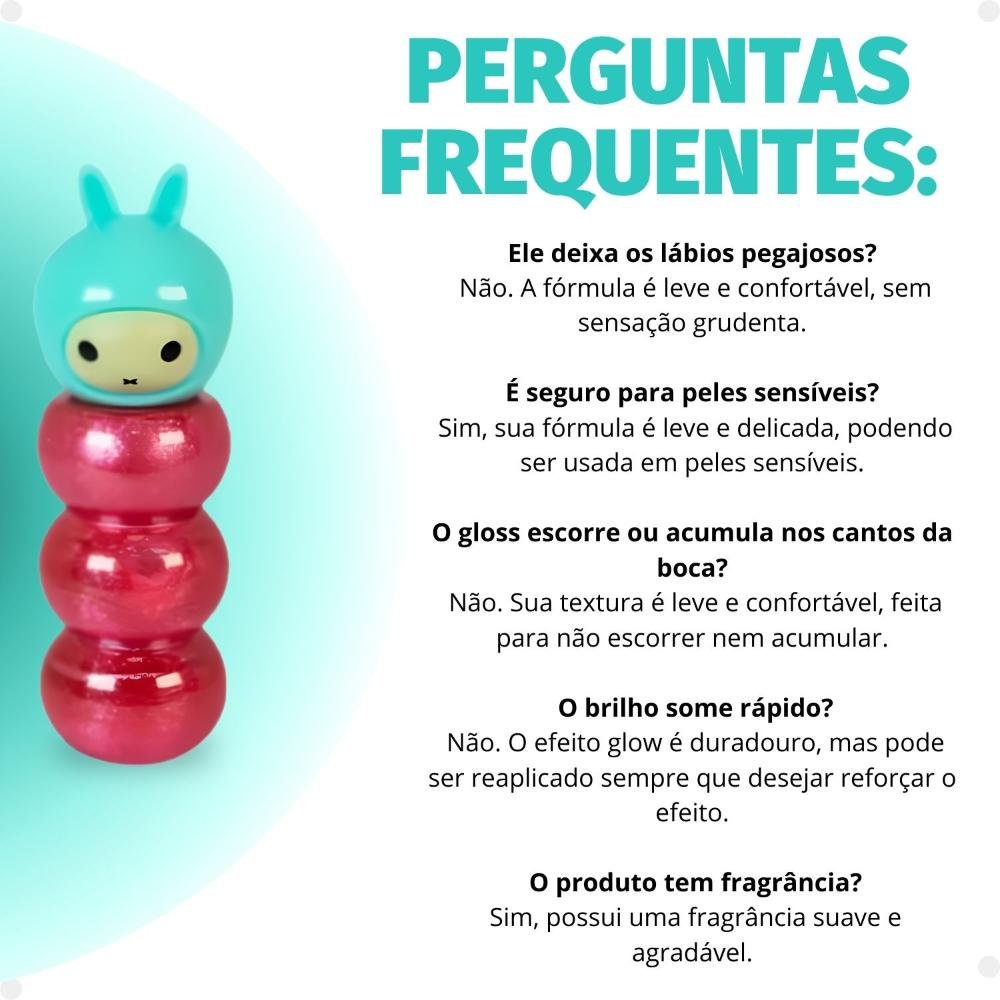 Lip Oil Jasmyne Bonequinha Glow Cor 03 JSJ17012 Cor 03 7