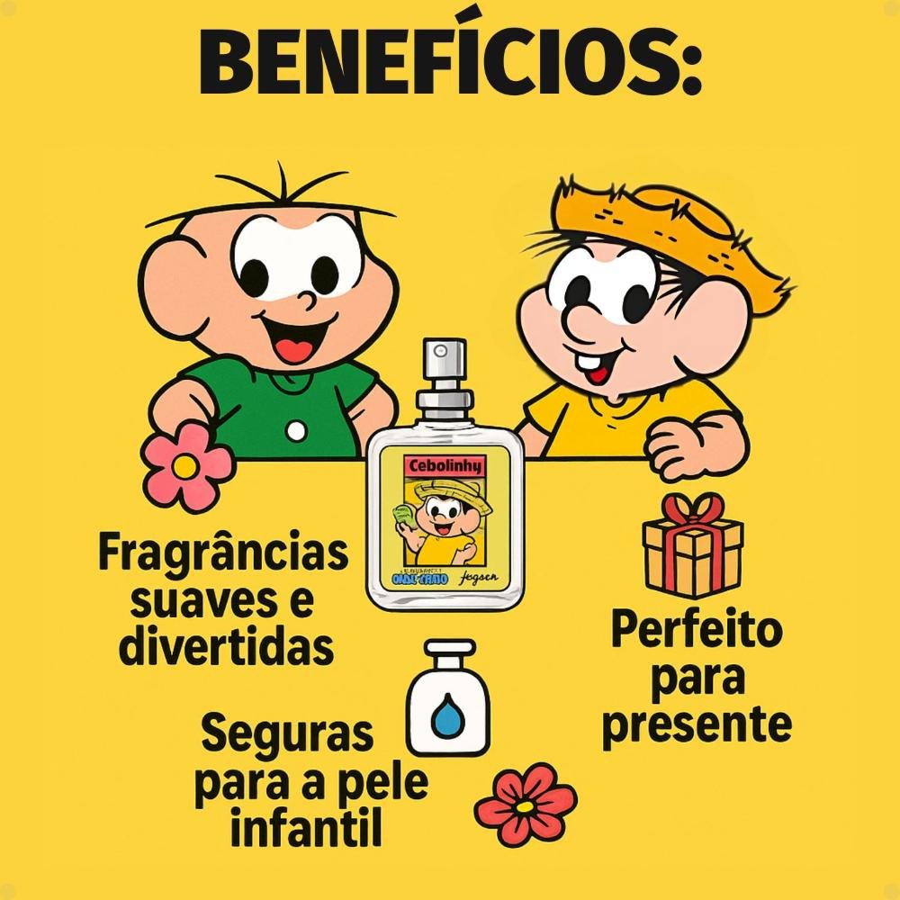 Kit Jequiti Teen Desodorante Colônia: Cebolinha e Chico Bento 25ml ÚNICO 2