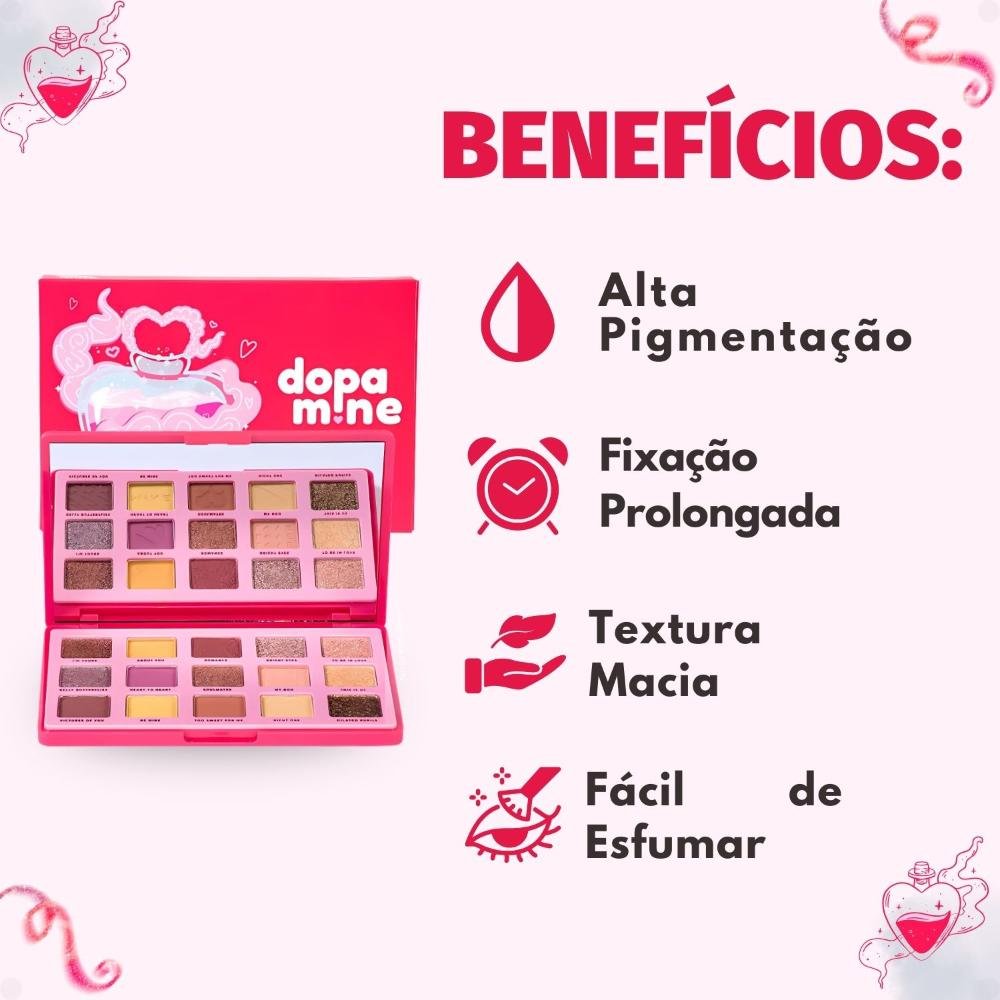 Paleta De Sombras Ruby Rose Dopamine Love Potion Hb-f2609 ÚNICO 2