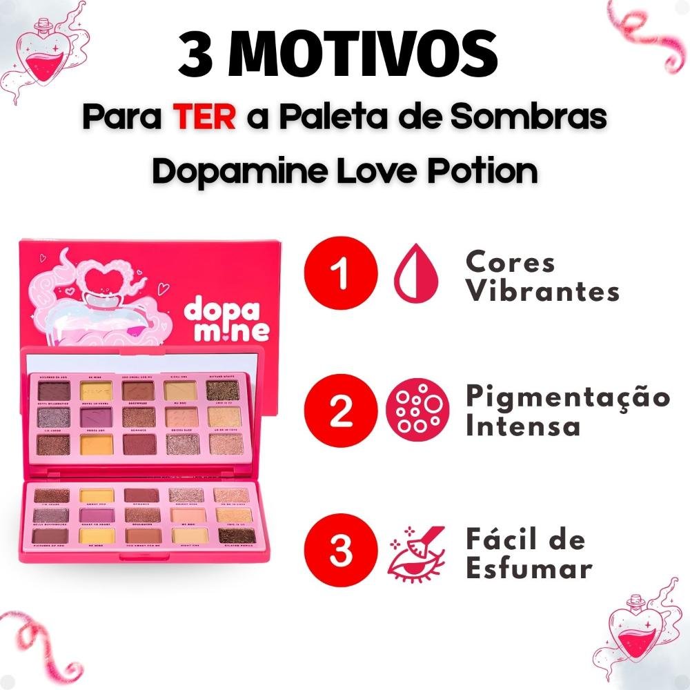 Paleta De Sombras Ruby Rose Dopamine Love Potion Hb-f2609 ÚNICO 6